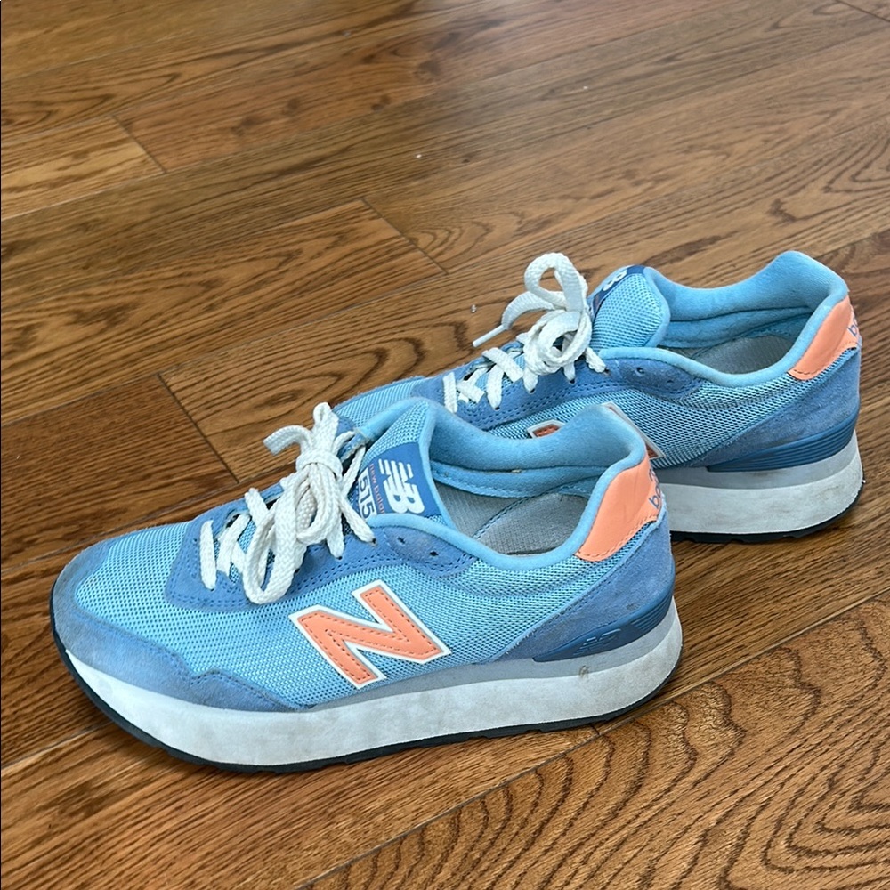 New Balance Blue and Orange Retro Sneakers